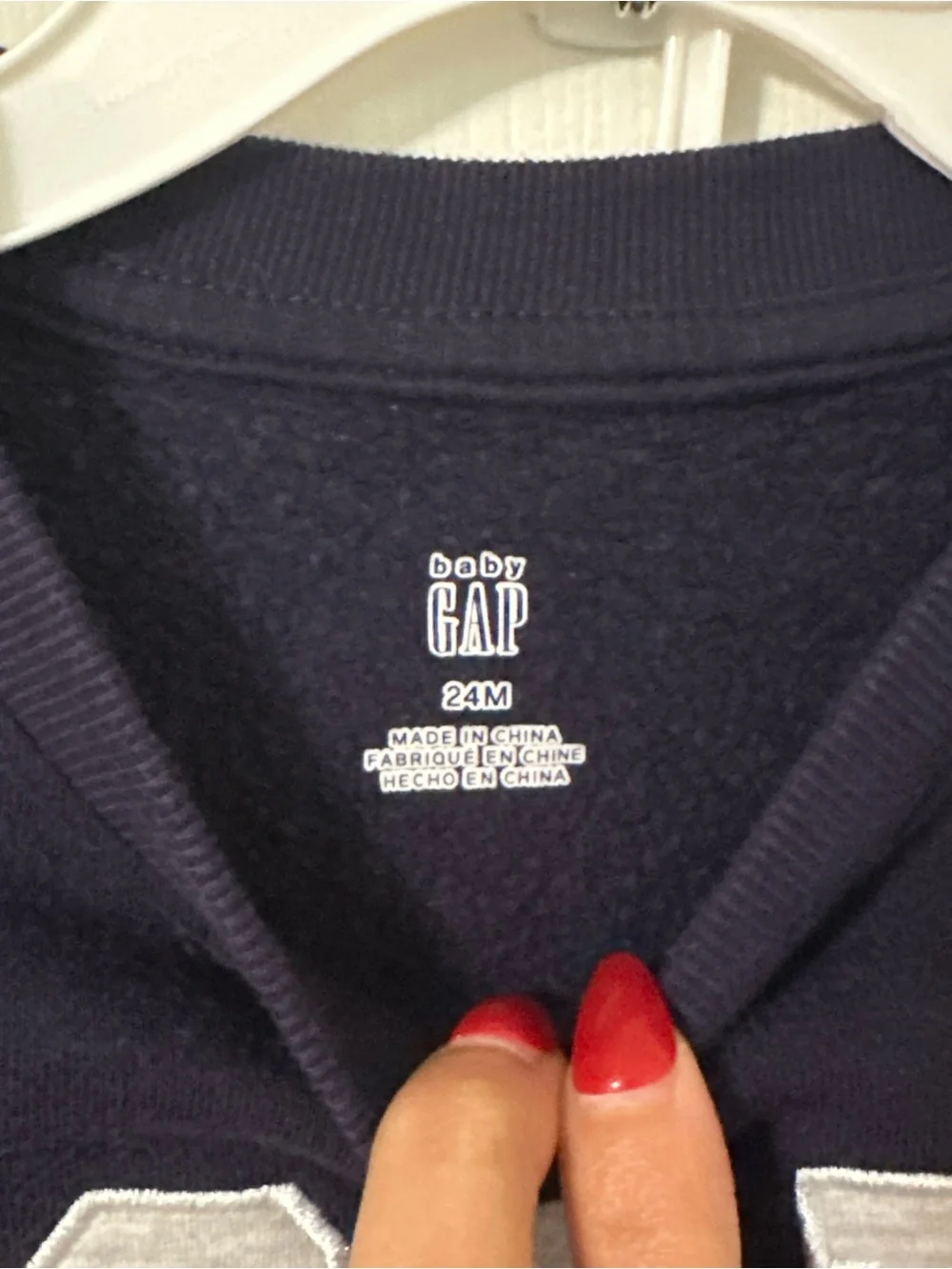 GAP Navy Kids Sweatshirt And Fleece Jogger Sweatpants Set